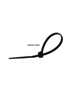   Normál kábelkötegelő, fekete, 180×7.8mm, D=3,5-45mm, Tracon, 180×7.8mm, D=3,5-45mm, PA6.6 - TRACON