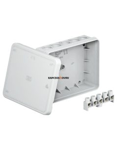   Kötödoboz 125x100x40mm membrános rápattintható fedéllel halogénmentes szürke IP55 - OBO BETTERMANN