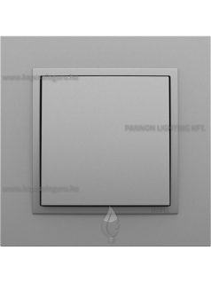   Egypólusú kapcsoló (101), 10A, IP20, Animato alumínium fedőlappal és 1-es kerettel - EFAPEL LOGUS 90