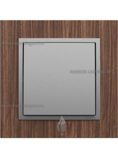   Egypólusú kapcsoló (101), 10A, IP20, alumínium fedőlappal és Arbore dió 1-es kerettel - EFAPEL LOGUS 90