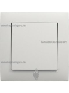   Egypólusú kapcsoló (101), 10A, IP20, jégfehér fedőlappal és Aquarella kerettel - EFAPEL LOGUS 90