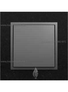   Kétpólusú kapcsoló (102), 10A, IP20, szürke fedőlappal és Petra gránit kerettel - EFAPEL LOGUS 90