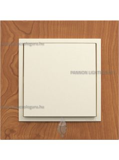   Egypólusú kapcsoló (101), 10A, IP20, gyöngyházfehér fedőlappal és Arbore cseresznye 1-es kerettel - EFAPEL LOGUS 90