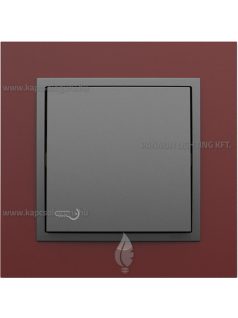   Nyomókapcsoló (101N), 10A, kulcs jellel, IP20, szürke fedőlappal és Animato bíbor kerettel - EFAPEL LOGUS 90