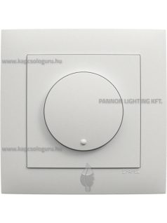   Tekerőgombos fényerőszabályozó, 3-85W LED, IP20, jégfehér fedőlappal és Aquarella kerettel - EFAPEL LOGUS 90