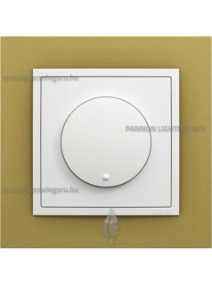   Tekerőgombos fényerőszabályozó, 1-10V fénycsövekhez, IP20, jégfehér fedőlappal és Animato arany kerettel - EFAPEL LOGUS 90