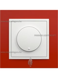   Tekerőgombos fényerőszabályozó, 5-320W, IP20, jégfehér fedőlappal és Animato vörös kerettel - EFAPEL LOGUS 90