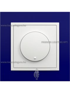   Tekerőgombos fényerőszabályozó, 20-550W, IP20, jégfehér fedőlappal és Animato kék kerettel - EFAPEL LOGUS 90