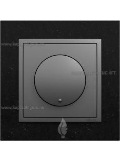   Tekerőgombos fényerőszabályozó, 3-50W LED, IP20, szürke fedőlappal és Petra gránit kerettel - EFAPEL LOGUS 90