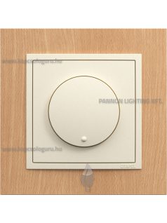   Tekerőgombos fényerőszabályozó, 3-35W LED, IP20, gyöngyházfehér fedőlappal és Arbore bükk 1-es kerettel - EFAPEL LOGUS 90