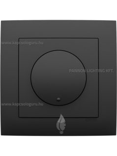   Tekerőgombos fényerőszabályozó, 5-320W, IP20, fekete fedőlappal és Aquarella 1-es kerettel - EFAPEL LOGUS 90