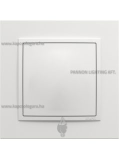   Vakfedél és fedőlap, IP20, fehér fedőlappal és Animato 1-es kerettel - EFAPEL LOGUS 90
