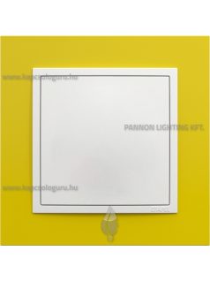   Vakfedél és fedőlap, IP20, jégfehér fedőlappal és Animato sárga kerettel - EFAPEL LOGUS 90