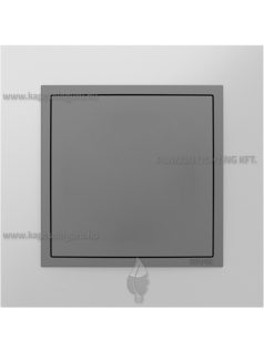   Vakfedél és fedőlap, IP20, szürke fedőlappal és Metallo alumínium kerettel - EFAPEL LOGUS 90