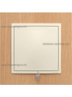   Vakfedél és fedőlap, IP20, gyöngyházfehér fedőlappal és Arbore bükk 1-es kerettel - EFAPEL LOGUS 90