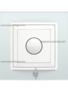   Mozgásérzékelős kapcsoló 1000W, IP20, jégfehér fedőlappal és Crystal üveg kerettel - EFAPEL LOGUS 90