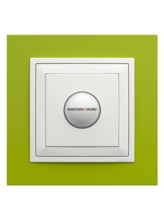   Mozgásérzékelős kapcsoló 1000W, IP20, jégfehér fedőlappal és Animato zöld kerettel - EFAPEL LOGUS 90