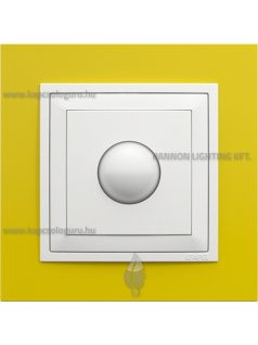   Mozgásérzékelős kapcsoló 400W, IP20, jégfehér fedőlappal és Animato sárga kerettel - EFAPEL LOGUS 90