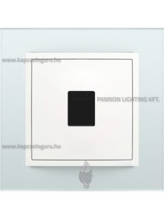   Számítógép (RJ45) aljzat, Cat. 5e UTP, IP20, jégfehér fedőlappal és Crystal üveg kerettel - EFAPEL LOGUS 90