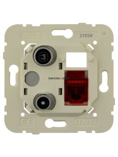   TV-Rádió-PC (RJ45) aljzat, csillagpontos, Cat. 6 UTP, IP20 - EFAPEL LOGUS 90