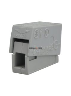   Csillárkapocs (0.5-2.5mm2 be = 1 tömör, ki = 1 hajlékony) 24A szürke 224-101 - WAGO