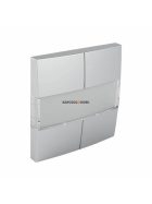   Négy billentyűs kapcsoló fedőlap, IP20, alumínium - EFAPEL LOGUS 90