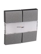   Négy billentyűs kapcsoló fedőlap, IP20, Szürke - EFAPEL LOGUS 90