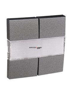   Négy billentyűs kapcsoló fedőlap, IP20, Szürke - EFAPEL LOGUS 90