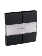   Négy billentyűs kapcsoló fedőlap, IP20, fekete - EFAPEL LOGUS 90