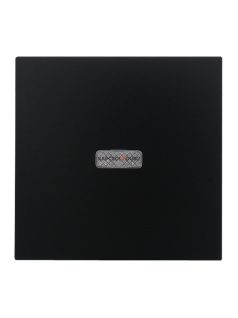   Egy billentyűs kapcsoló fedőlap, fényjelzéssel, IP20, fekete - EFAPEL LOGUS 90