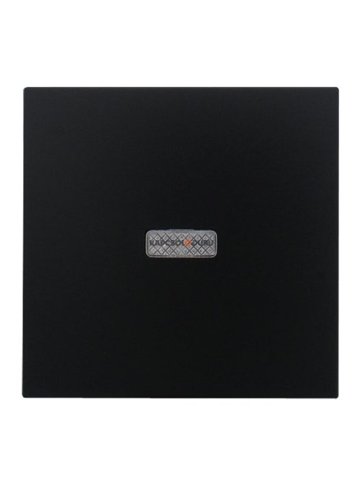 Egy billentyűs kapcsoló fedőlap, fényjelzéssel, IP20, fekete - EFAPEL LOGUS 90