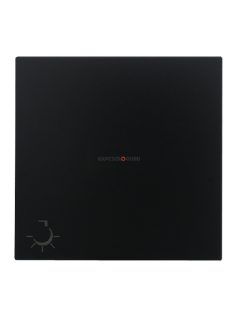   Egy billentyűs kapcsoló fedőlap, lámpa jellel, IP20, fekete - EFAPEL LOGUS 90