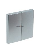   Két billentyűs kapcsoló fedőlap, IP20, alumínium - EFAPEL LOGUS 90