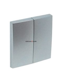   Két billentyűs kapcsoló fedőlap, IP20, alumínium - EFAPEL LOGUS 90