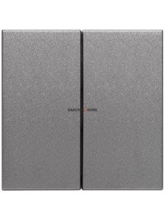   Két billentyűs kapcsoló fedőlap, IP20, Szürke - EFAPEL LOGUS 90