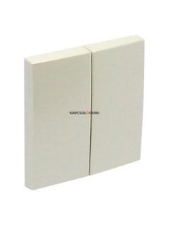   Két billentyűs kapcsoló fedőlap, IP20, gyöngyházfehér - EFAPEL LOGUS 90