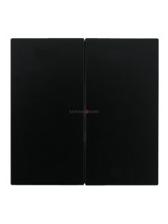   Két billentyűs kapcsoló fedőlap, IP20, fekete - EFAPEL LOGUS 90