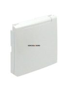   Dugalj fedlap, csapfedéllel, IP44, jégfehér - EFAPEL LOGUS 90