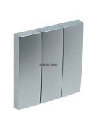   Három billentyűs kapcsoló fedőlap, IP20, alumínium - EFAPEL LOGUS 90