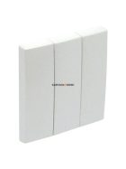   Három billentyűs kapcsoló fedőlap, IP20, jégfehér - EFAPEL LOGUS 90