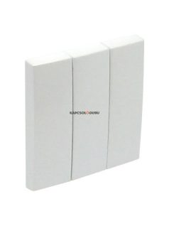   Három billentyűs kapcsoló fedőlap, IP20, jégfehér - EFAPEL LOGUS 90