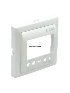   Digitális szobatermosztát fedőlap, IP20, jégfehér - EFAPEL LOGUS 90