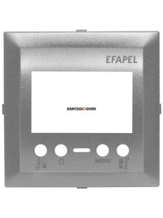   Digitális szobatermosztát fedőlap, IP20, Szürke - EFAPEL LOGUS 90