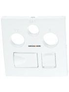   TV-Antenna-Rádió-PC (RJ45) aljzat fedőlap, IP20, fehér - EFAPEL LOGUS 90