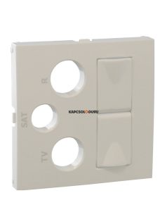   TV-Antenna-Rádió-PC 2x(RJ45) aljzat fedőlap, IP20, fehér - EFAPEL LOGUS 90