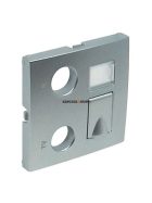   TV-Rádió-PC (RJ45) aljzat fedőlap, IP20, alumínium - EFAPEL LOGUS 90