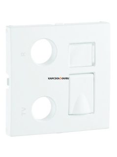   TV-Rádió-PC (RJ45) aljzat fedőlap, IP20, fehér - EFAPEL LOGUS 90