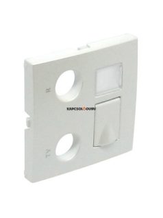   TV-Rádió-PC (RJ45) aljzat fedőlap, IP20, jégfehér - EFAPEL LOGUS 90