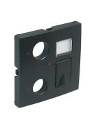   TV-Rádió-PC (RJ45) aljzat fedőlap, IP20, Szürke - EFAPEL LOGUS 90