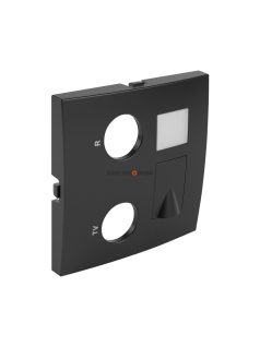   TV-Rádió-PC (RJ45) aljzat fedőlap, IP20, fekete - EFAPEL LOGUS 90